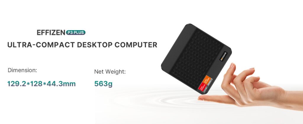 BOSGAME P3 Mini Gaming PC AMD Ryzen 7 7840HS | 32GB DDR5 RAM | 1TB PCIe 4.0 NVMe SSD | Dual Gigabit Ethernet | Triple Display (HDMI/DP/USB-C) | AX210 Wi-Fi 6E | BT 5.2 | Compact Desktop Computer